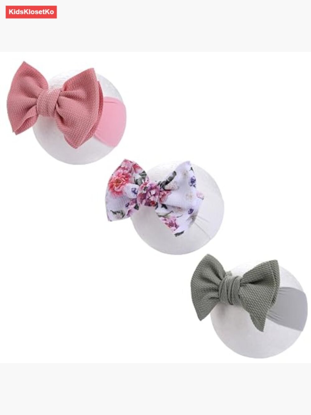Oversized Nylon Headbands for Baby Girls Toddlers Kids Newborn Hair Bows